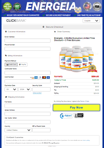 Energeia Secured order form